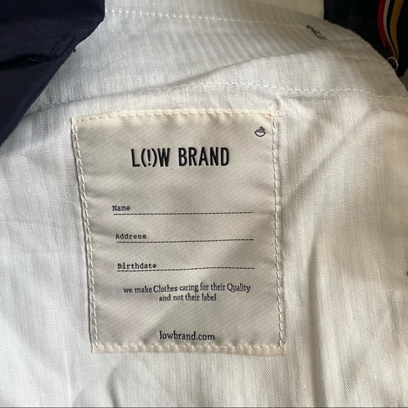 Low Brand Cropped Virgin Wool Navy Trousers 33 - Picture 4 of 5